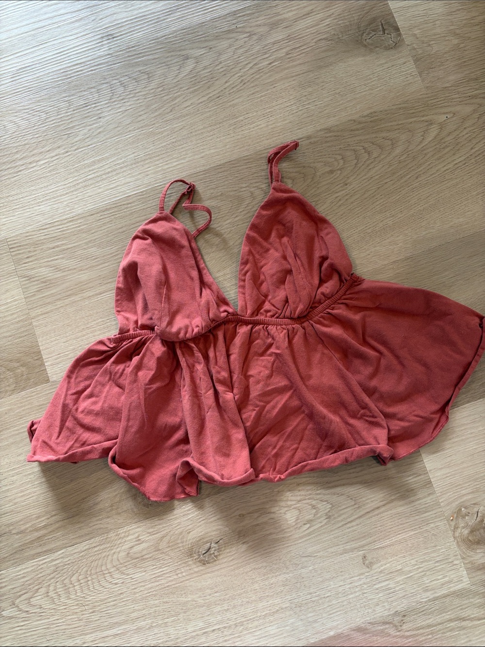 wild fable Rust Red Babydoll Tank Top